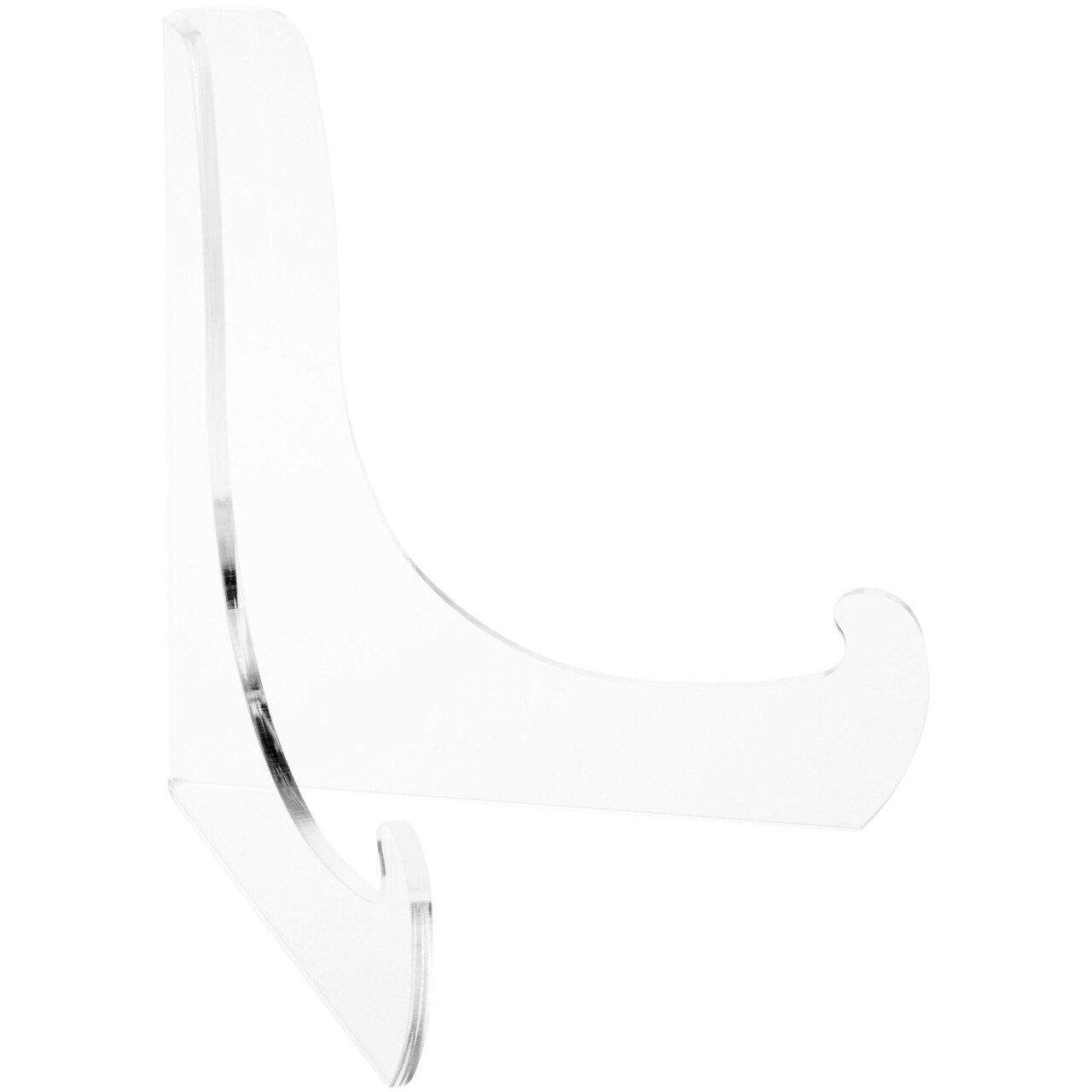 Plymor Clear Acrylic 60-Degree Angle Easel With Deep Support Ledges, 9" H x 9" W x 7.25" D